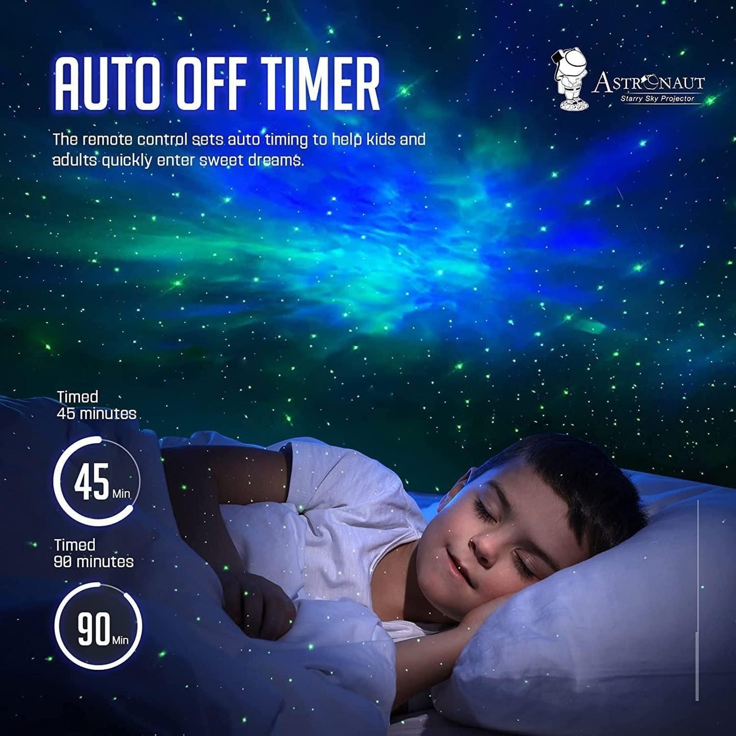 AstroNova™ 360 Astronaut Galaxy Projector - Remote Control