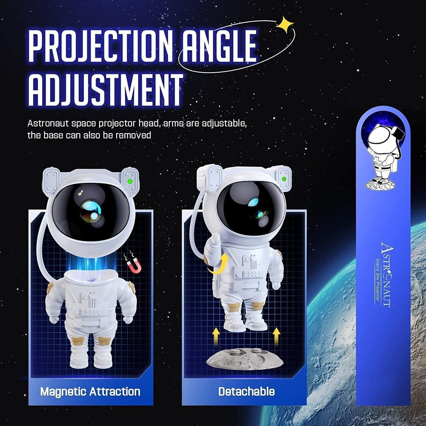 AstroNova™ 360 Astronaut Galaxy Projector - Remote Control