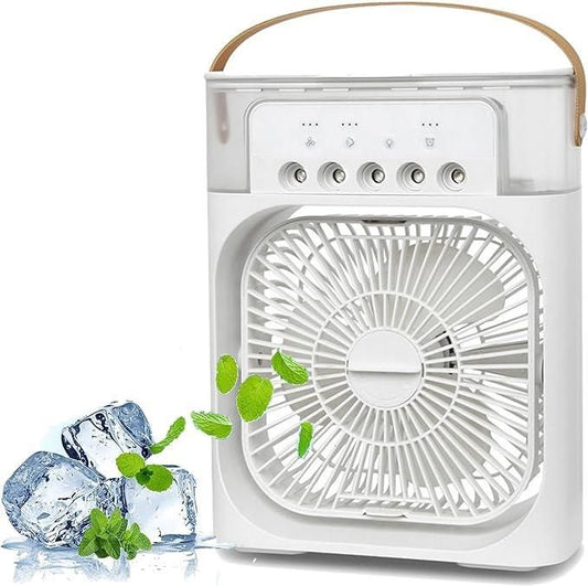 CoolBreeze MistPro: Portable USB Air Cooler & Humidifier Fan